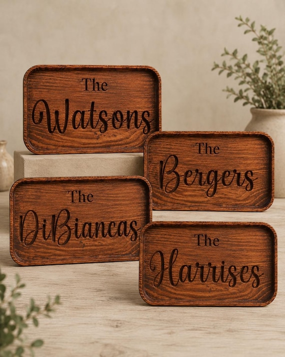Personalized Wooden Family Name Sign