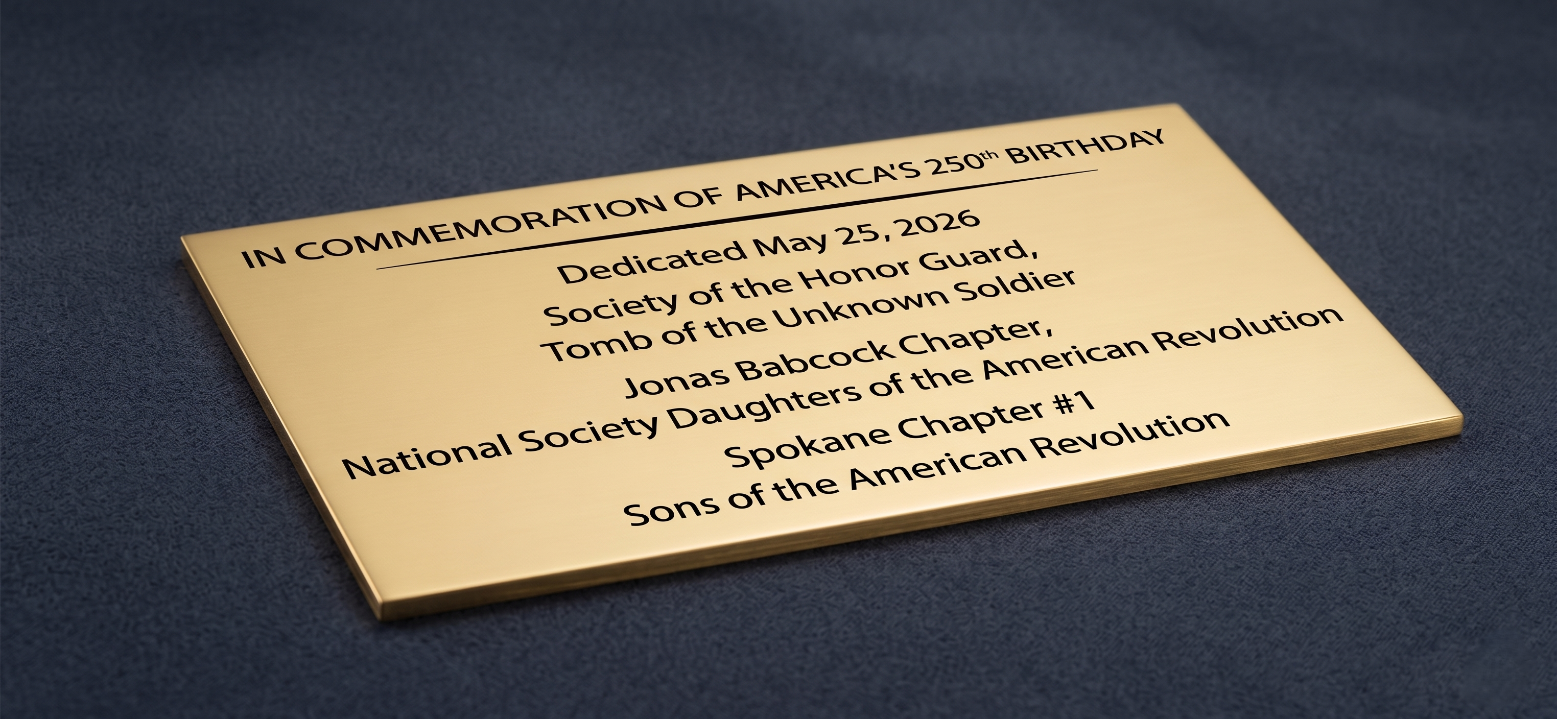 Brass Plate Engraving